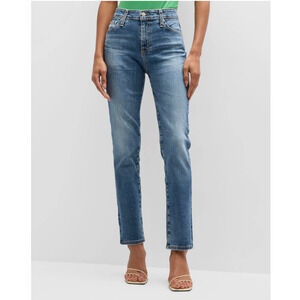 AG Jeans Adriano Goldschmied NWT Mari High Rise Slim Straight Denim Jeans  // 24